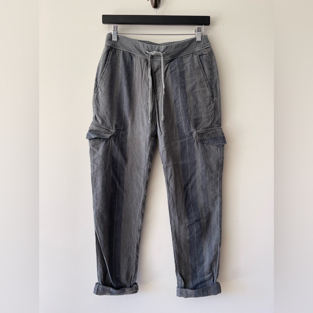 JAMES PERSE STRIPE CARGO PANT in Jungle